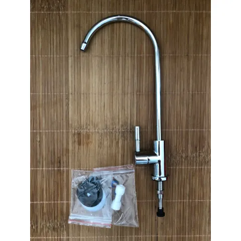 Vòi Gạt Inox Nối Nhanh Cho Máy Lọc Nước RO, Nano Gia Đình - Thiết Kế Nhỏ Gọn, Tiện Lợi, Chống Rỉ