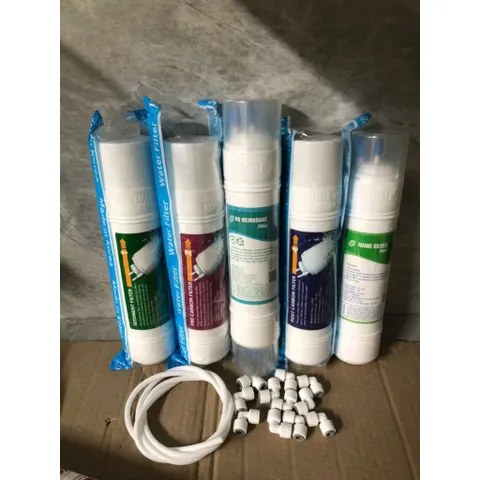 Bộ 5 Lõi Lọc RO Hàn Quốc Đầu U - Sediment , Pre , RO , Post ,Nano Siver - thay cho máy nóng lạnh