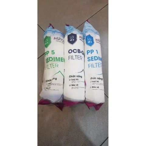 Combo 8 Lõi Lọc Nước Mutosi - Bộ Lõi Thay Thế Cho Máy Lọc Nước Gia Đình, Bảo Vệ Sức Khỏe và Cung Cấp Nước Sạch