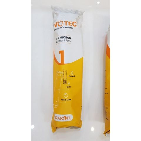 Bộ Lõi Lọc Nước RO LIVOTEC Karofi - Combo 3 Lõi 1, 2, 3 Chất Lượng Cao, Lọc Thô Nước Sạch, Thay Thế Định Kỳ