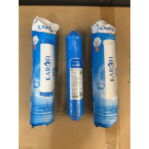 Bộ Combo 3 Lõi Lọc Nước Karofi Chính Hãng - Phù Hợp Máy N7RO, E8RO, E9RO, B930 và N-e, Lọc Sạch Nước Uống An Toàn