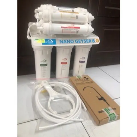 Máy Lọc Nước Nano Geyser Eco 8 - Diệt Khuẩn, Không Điện, Giữ Khoáng Chất, Lọc An Toàn, Dễ Dàng Lắp Đặt, Chính Hãng