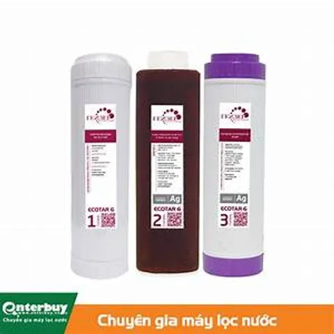 Combo 3 lõi lọc để thay thế cho máy Geyser Ecotar 6  - Sản phẩm được nhập khẩu chính hãng nguyên chiếc tại LB Nga.