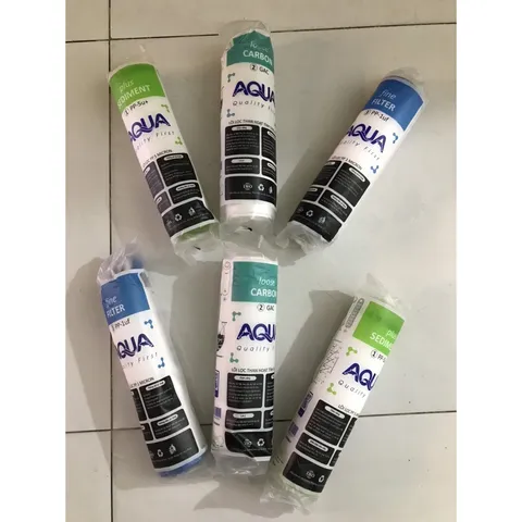 Bộ 2 Lõi Lọc Nước 123 AQUA Dùng Cho Máy Lọc RO - Thay Thế Lõi 1, 2, 3 - Lọc Thô Tạp Chất và Cải Thiện Chất Lượng Nước