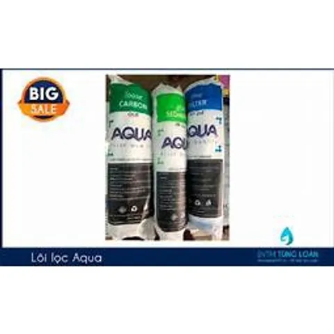 Bộ 2 Lõi Lọc Nước 123 AQUA Dùng Cho Máy Lọc RO - Thay Thế Lõi 1, 2, 3 - Lọc Thô Tạp Chất và Cải Thiện Chất Lượng Nước