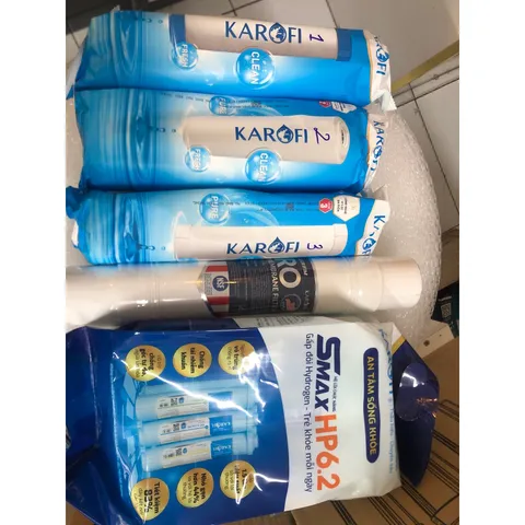 Bộ 10 Lõi Lọc Chính Hãng KAROFI cho Máy Lọc Nước KAD-D50, KAD-C55, KAD-D950 - Thay Thế Hiệu Quả, Nước Sạch An Toàn