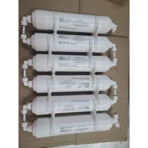 Bộ 10 Lõi Lọc Nước AQUA Thay Thế Máy Lọc Gia Đình - Gồm 3 Lõi Thô, 1 Màng RO, 6 Lõi Khoáng Tạo Vị Ngon