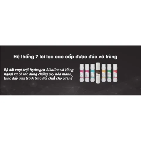 Bộ 7 Lõi Lọc Nước Korihome cho Máy WPK-906 - Lõi Sediment, Pre-carbon, Màng RO và Alkaline Hydrogen Kèm Lõi Far