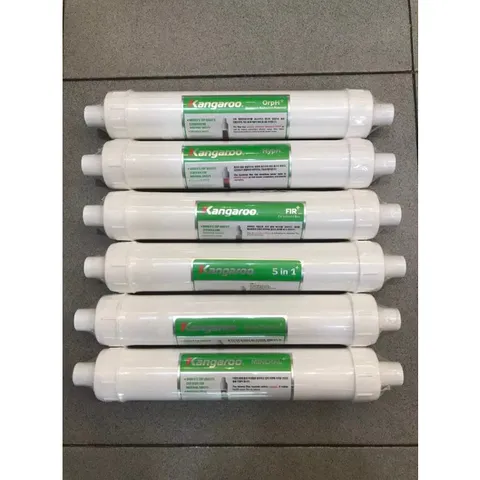Bộ 6 Lõi Lọc Nước Kangaroo Hydrogen Chính Hãng - Bổ Sung Khoáng Chất Để Tạo Nước Sạch, Tự Nhiên Và An Toàn