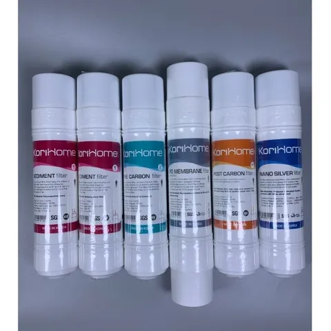 Bộ 8 Lõi Lọc Nước Korihome WPK-G60 - Gồm Sediment, Pre Carbon, RO, Post Carbon, Hydrogen, Nano Silver - Thiết Bị Gia Dụng Cần Thiết