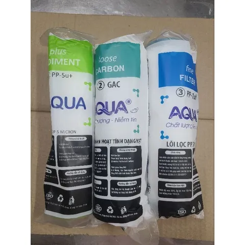 Combo 8 Lõi Lọc Nước AQUA - Bộ Quyền Năng RO và Khoáng Chất cho Máy Lọc Nước Gia Đình