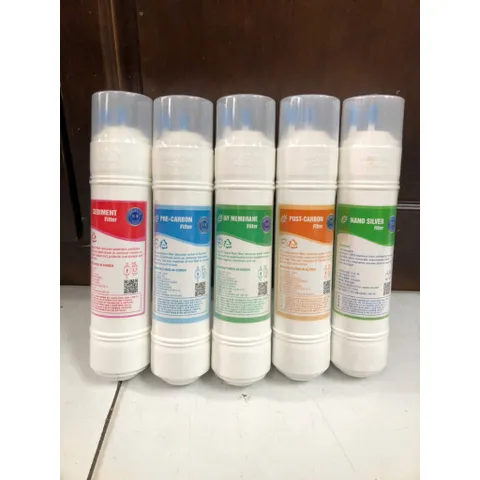 [COMBO] Bộ 5 Lõi Lọc U/F Hàn Quốc Loại Đầu U - Gồm [ Sediment , Pre , U/F , Post ,Nano Siver]