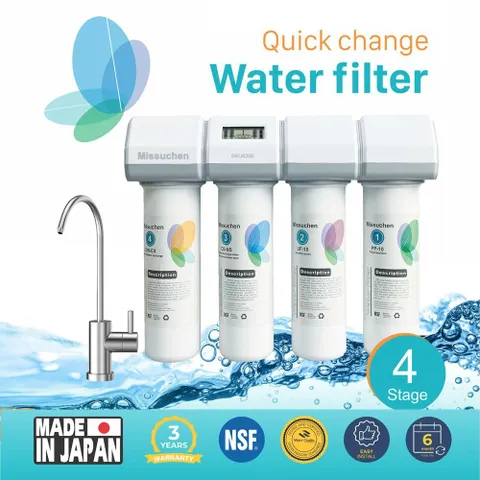 Máy Lọc Nước Nano Missuchen SKU6300 Nhập Khẩu Nhật Bản - Không Điện, Không Nước Thải, Công Nghệ Chống Vi Khuẩn, Lọc Nước Liên Tục 99.9% An Toàn