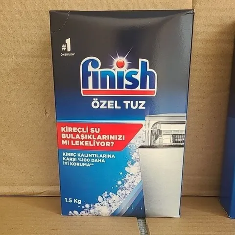 Hộp Muối Rửa Bát FINISH 1,2Kg - Giúp Làm Mềm Nước Cứng, Ngăn Cặn Vôi Lắng Trên Chén Đĩa và Máy Rửa Bát Chính Hãng EU