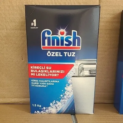 Hộp Muối Rửa Bát FINISH 1,2Kg - Giúp Làm Mềm Nước Cứng, Ngăn Cặn Vôi Lắng Trên Chén Đĩa và Máy Rửa Bát Chính Hãng EU