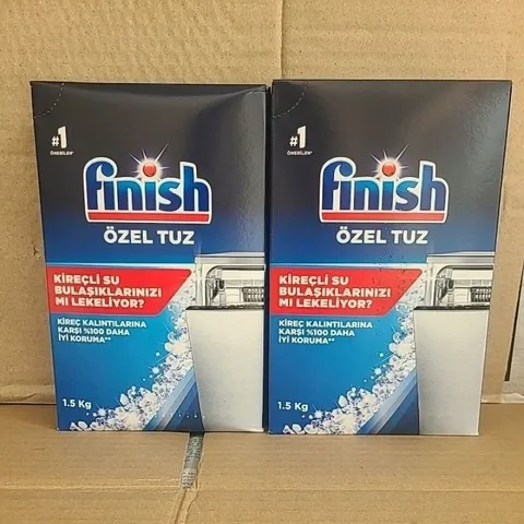 Hộp Muối Rửa Bát FINISH 1,2Kg - Giúp Làm Mềm Nước Cứng, Ngăn Cặn Vôi Lắng Trên Chén Đĩa và Máy Rửa Bát Chính Hãng EU