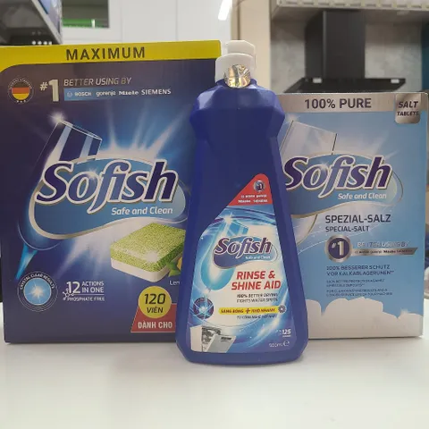 Viên Rửa Bát Sofish 120 Viên Hương Chanh - Làm Sạch Vượt Trội, Đánh Bay Vết Bẩn Cứng Đầu Cho Máy Rửa Chén Gia Đình