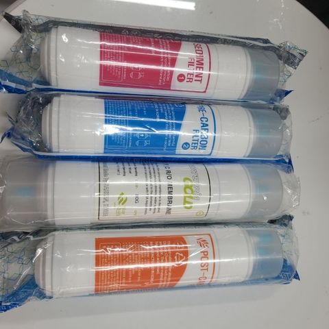 Bộ 4 Lõi Lọc Nước Hàn Quốc 25cm RO Thay Thế Máy Lọc Cuckoo - Chất Lượng Cao, Giúp Khử Tạp Chất và Diệt Khuẩn