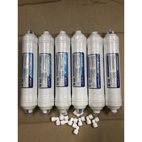 Bộ 6 Lõi Lọc Nước Tạo Khoáng Hòa Phát - T33 GAC, Maifan, Tourmaline, Hydrogen, Alkaline, Tia Hồng Ngoại - Nâng Cao Sức Khỏe
