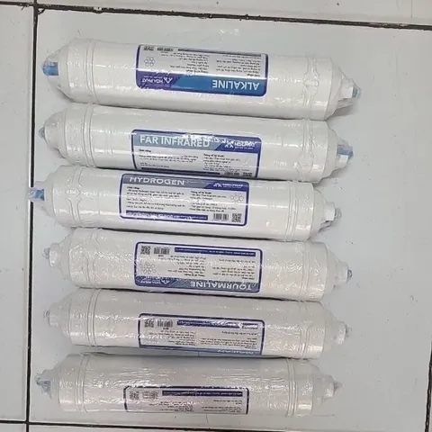 Bộ 6 Lõi Lọc Nước Tạo Khoáng Hòa Phát - T33 GAC, Maifan, Tourmaline, Hydrogen, Alkaline, Tia Hồng Ngoại - Nâng Cao Sức Khỏe