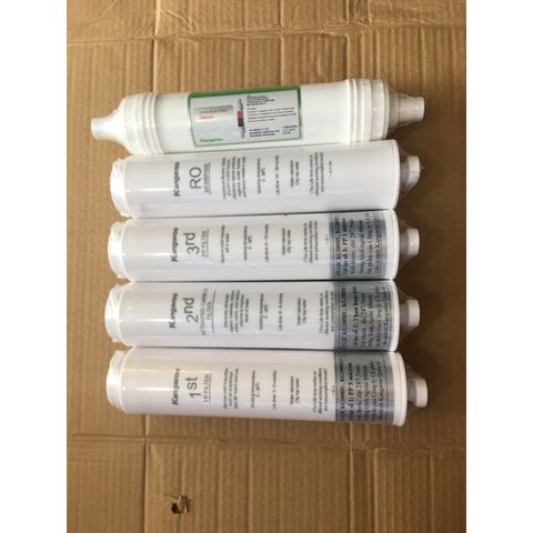 Bộ 5 Lõi Lọc Kangaroo 12345 Chính Hãng - Dùng Cho Máy Lọc Nước KG100HU, KG100HU+, MED, EED - Đảm Bảo Nguồn Nước Sạch Tinh Khiết