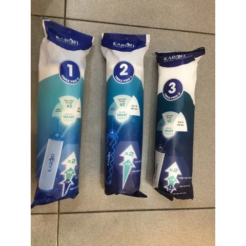Bộ 3 Lõi Lọc Nước SMAX PRO V Karofi - Chính Hãng, Công Nghệ Smart Connect, Thay Thế Dễ Dàng Cho Các Model Karofi
