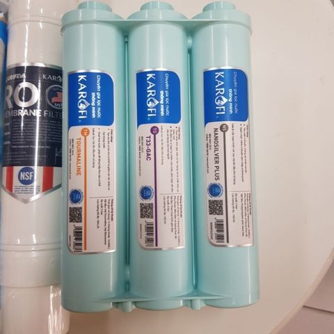 Bộ 10 Lõi Lọc Nước Karofi KAQ-C10 - Chất Lượng Cao, RO 100GPD Mỹ, Hiệu Suất Smax 6.2 - Thay Thế Dễ Dàng, Lọc Tạp Chất Tối Ưu