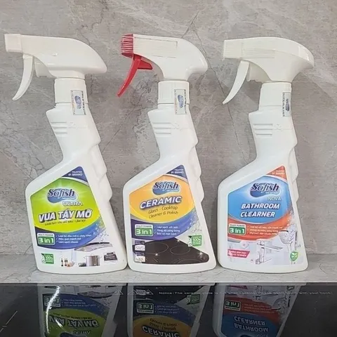 Dung Dịch Tẩy Mỡ Sofish Ultra 500ml - Vệ Sinh Mặt Kính Bếp Gas, Bếp Từ, Dụng Cụ Nhà Bếp, An Toàn và Hiệu Quả