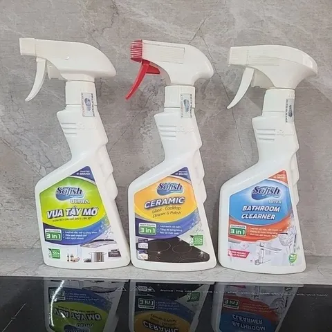 Dung Dịch Tẩy Mỡ Sofish Ultra 500ml - Vệ Sinh Mặt Kính Bếp Gas, Bếp Từ, Dụng Cụ Nhà Bếp, An Toàn và Hiệu Quả