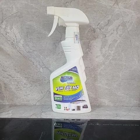 Dung Dịch Tẩy Mỡ Sofish Ultra 500ml - Vệ Sinh Mặt Kính Bếp Gas, Bếp Từ, Dụng Cụ Nhà Bếp, An Toàn và Hiệu Quả