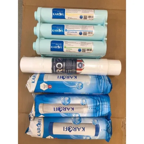 Bộ 10 Lõi Lọc Karofi Chính Hãng Thay Thế Máy Lọc Nước KAD-D52, KAD-X39, KAQ-U95, KAQ-U05, KAQ-P95 - Sạch Khỏe, An Toàn