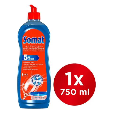 Nước bóng somat dùng cho máy rửa chén giúp tăng độ bóng và làm khô bát đĩa