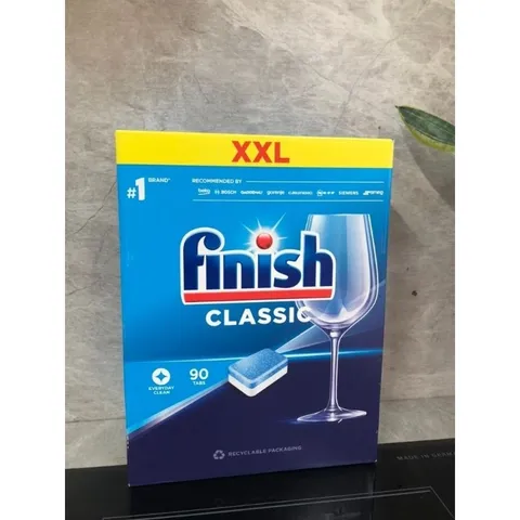 Hộp viên rửa Finish Classic 90 viên dùng cho máy rửa chén bát Bosch, Electrolux, Panasonic, samsung, canzy...