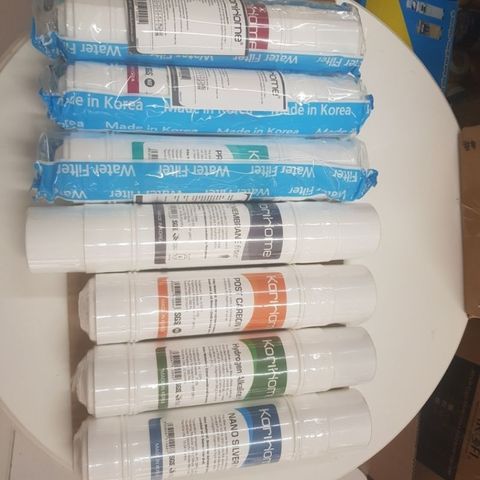 Bộ 7 Lõi Lọc Nước Korihome Dùng Cho Máy WPK-902 - 2 Sediment, 1 Pre Carbon, Màng RO, 1 Post Carbon, 1 Hydrogen, 1 Nano Silver - Lọc Sạch 99,99% Tạp Chất