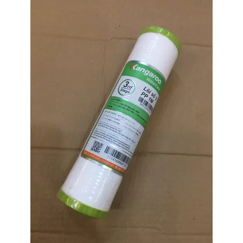 Lõi lọc nước Kangaroo số 3 - Sợi PP (sợi bông) - Chức năng lọc tạp chất > 1 micro, hiệu suất cao cho máy lọc nước