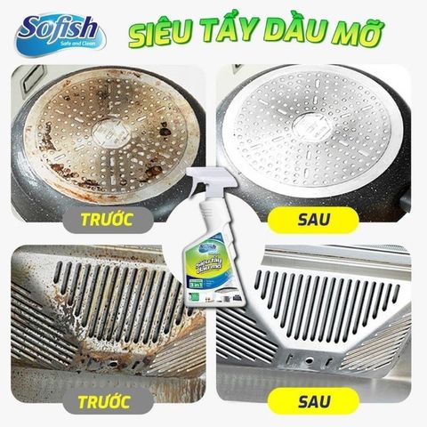 Dung Dịch Vệ Sinh Bếp Từ SOFISH - Sản Phẩm Làm Sạch Mặt Bếp Hồng Ngoại, Bếp Gas Hiệu Quả, Dễ Dùng