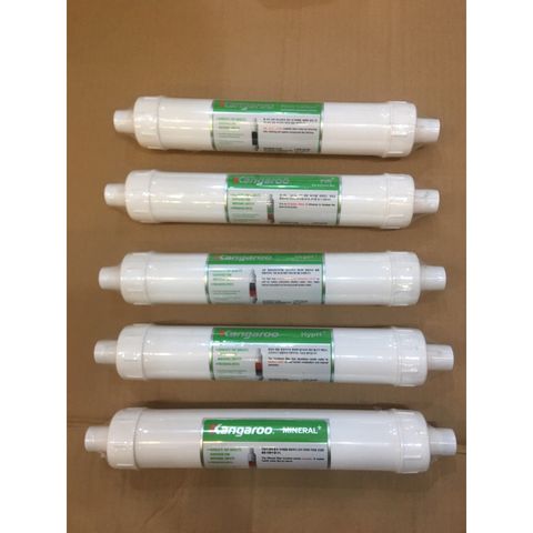Combo 5 Lõi Lọc Nước Hydrogen Kangaroo Chính Hãng - Bổ Sung Oxy Hóa, Tạo Điều Kiện Kiềm, Loại Bỏ Clo, Cải Thiện Chất Lượng Nước