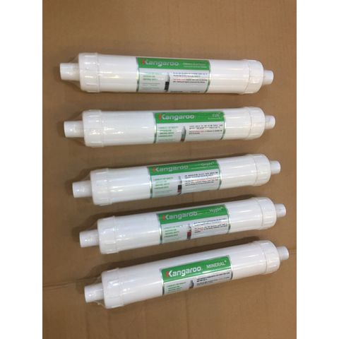 Combo 5 Lõi Lọc Nước Hydrogen Kangaroo Chính Hãng - Bổ Sung Oxy Hóa, Tạo Điều Kiện Kiềm, Loại Bỏ Clo, Cải Thiện Chất Lượng Nước