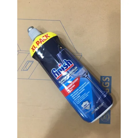 Nước làm bóng chén đĩa Finish chai 800ML - Chất trợ rửa làm bóng cho chén đĩa, sành sứ, thủy tinh, inox, hương thơm tươi mát.