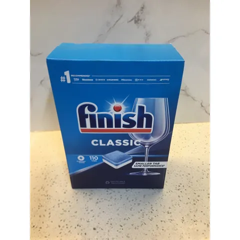 HỘP 110 VIÊN RỬA BÁT FINISH CLASSIC - Hàng Chính Hãng  - Sử dụng được cho đa dạng các dòng máy như Electrolux, Candy...