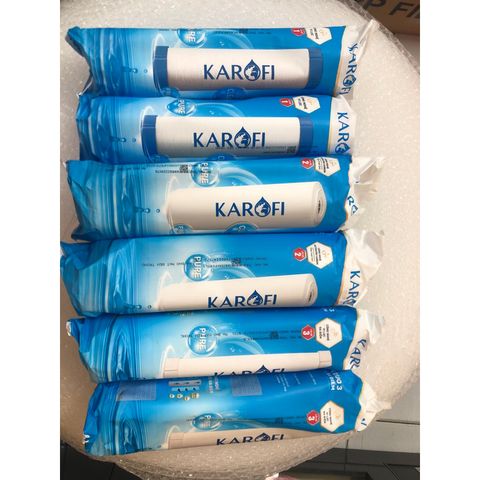 Bộ Lõi 123 KAROFI Chính Hãng - Combo 2 Bộ (2 Lõi 1, 2 Lõi 2, 2 Lõi 3) Dành Cho Máy Lọc Nước RO Cũ