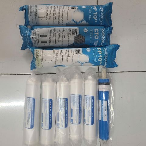 Bộ 9 Lõi Lọc Nước DAIKIOSAN Chính Hãng - Thay Thế Máy Lọc Nước RO, Bảo Vệ Sức Khỏe, Lọc Tinh Khiết, Diệt Khuẩn