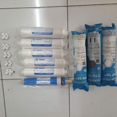 Bộ 9 Lõi Lọc Nước DAIKIOSAN Chính Hãng - Thay Thế Máy Lọc Nước RO, Bảo Vệ Sức Khỏe, Lọc Tinh Khiết, Diệt Khuẩn