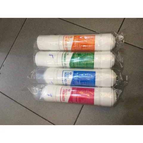 Bộ 4 lõi lọc nước Hàn Quốc thay thế cho máy lọc nước nóng lạnh