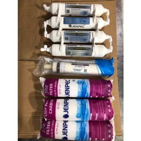 Combo 8 Lõi Lọc Nước Jenpec Chính Hãng - Tương Thích Với Máy Lọc RO Kangaroo, Karofi, Sunhouse và Hơn Thế Nữa