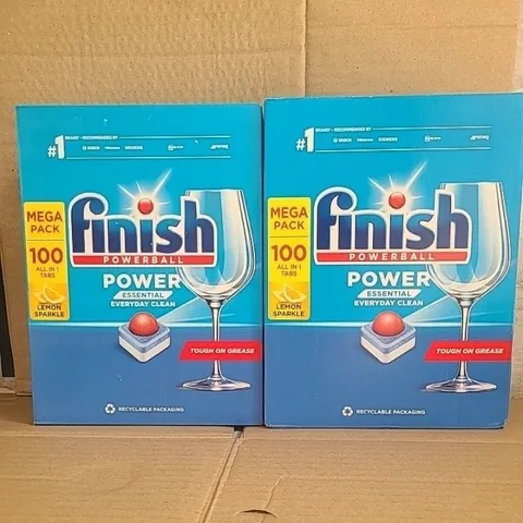 Hộp 100 Viên Rửa Bát Finish Essential Lemon - Sạch Sâu, Chất Lượng EU, Dùng Cho Nhiều Loại Máy Rửa Bát
