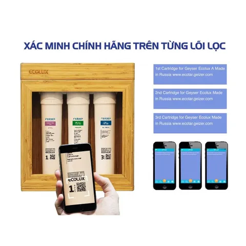 Máy lọc nước Nano Geyser Ecolux A - Made In Russia
