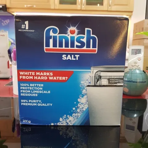 Muối rửa chén bát Finish 2kg, dùng cho các loại máy rửa chén bát Bosch, Hafele, Canzy, Malloca....