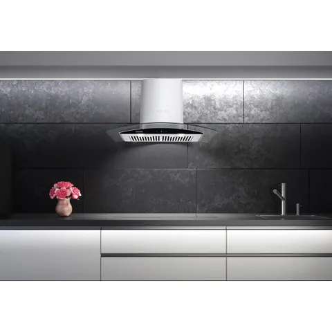 Hút mùi Spelier SP 654GT, hút mùi kính cong điều khiển cảm ứng
