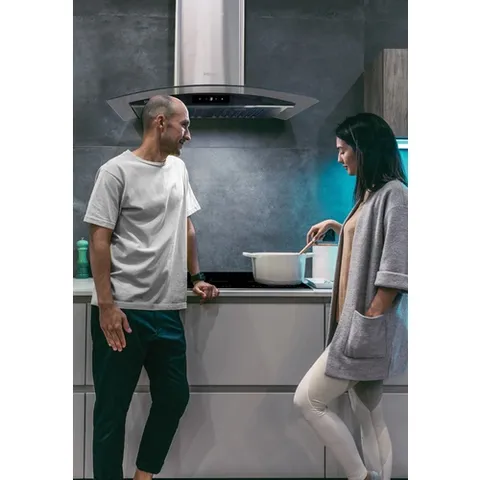 Hút mùi Spelier SP 654GT, hút mùi kính cong điều khiển cảm ứng